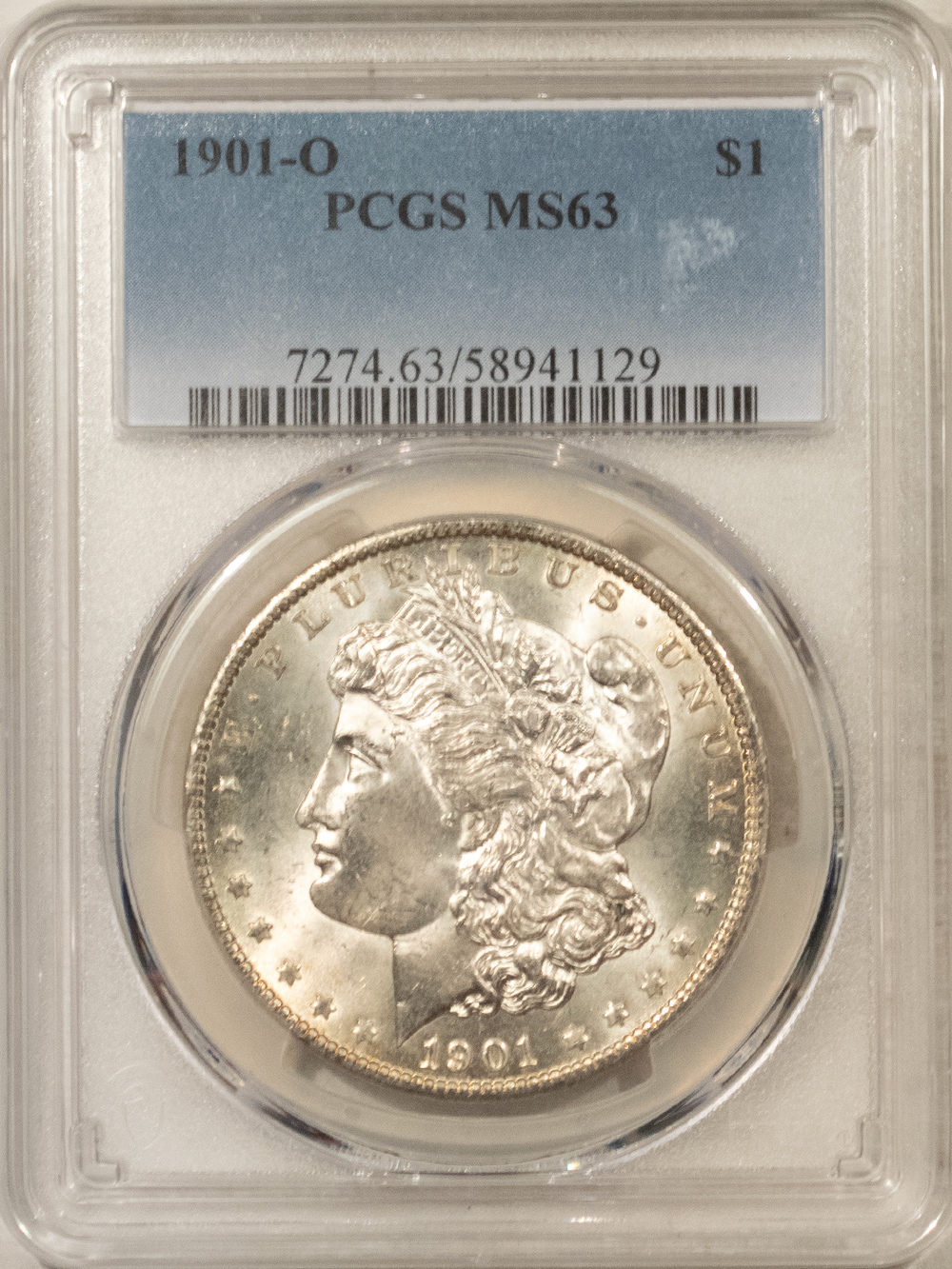 Dollars 1901-O $1 MORGAN DOLLAR – PCGS MS-63 FLASHY & CHOICE! Dollars 1901-O $1 MORGAN DOLLAR – PCGS MS-63 FLASHY & CHOICE!