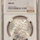 Morgan Dollars 1897-S MORGAN DOLLAR NGC MS-63, FROSTY & CHOICE! Morgan Dollars 1897-S MORGAN DOLLAR NGC MS-63, FROSTY & CHOICE!