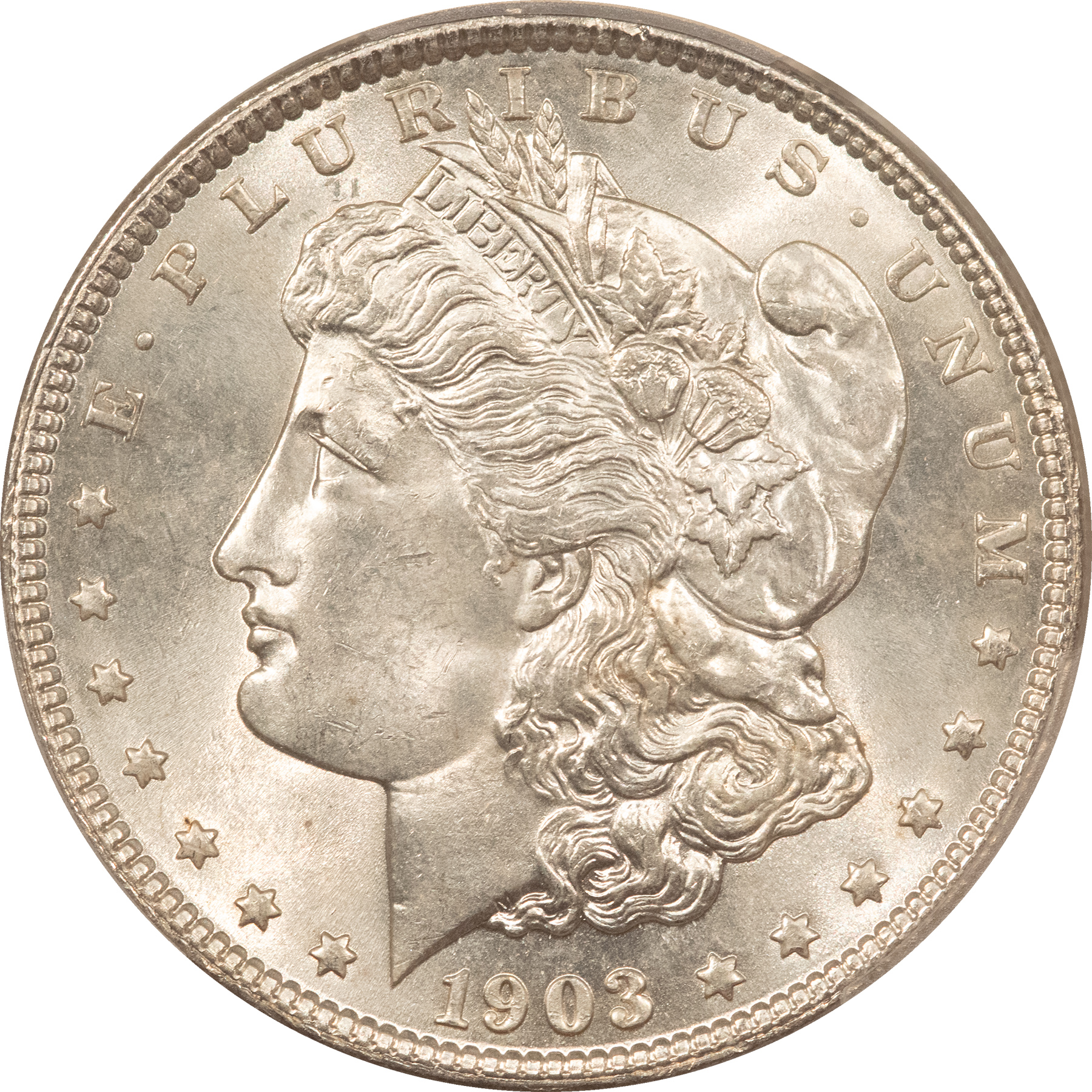 Dollars 1903 $1 MORGAN DOLLAR – PCGS MS-63, 64+ QUALITY! PREMIUM QUALITY! Dollars 1903 $1 MORGAN DOLLAR – PCGS MS-63, 64+ QUALITY! PREMIUM QUALITY!