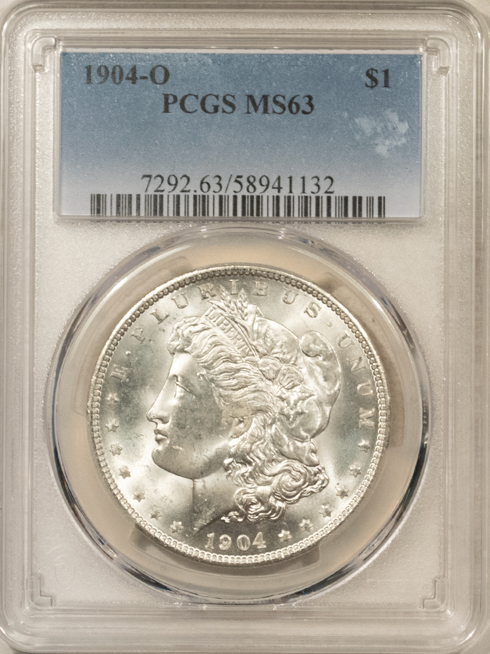 Dollars 1904-O $1 MORGAN DOLLAR – PCGS MS-63 WHITE Dollars 1904-O $1 MORGAN DOLLAR – PCGS MS-63 WHITE