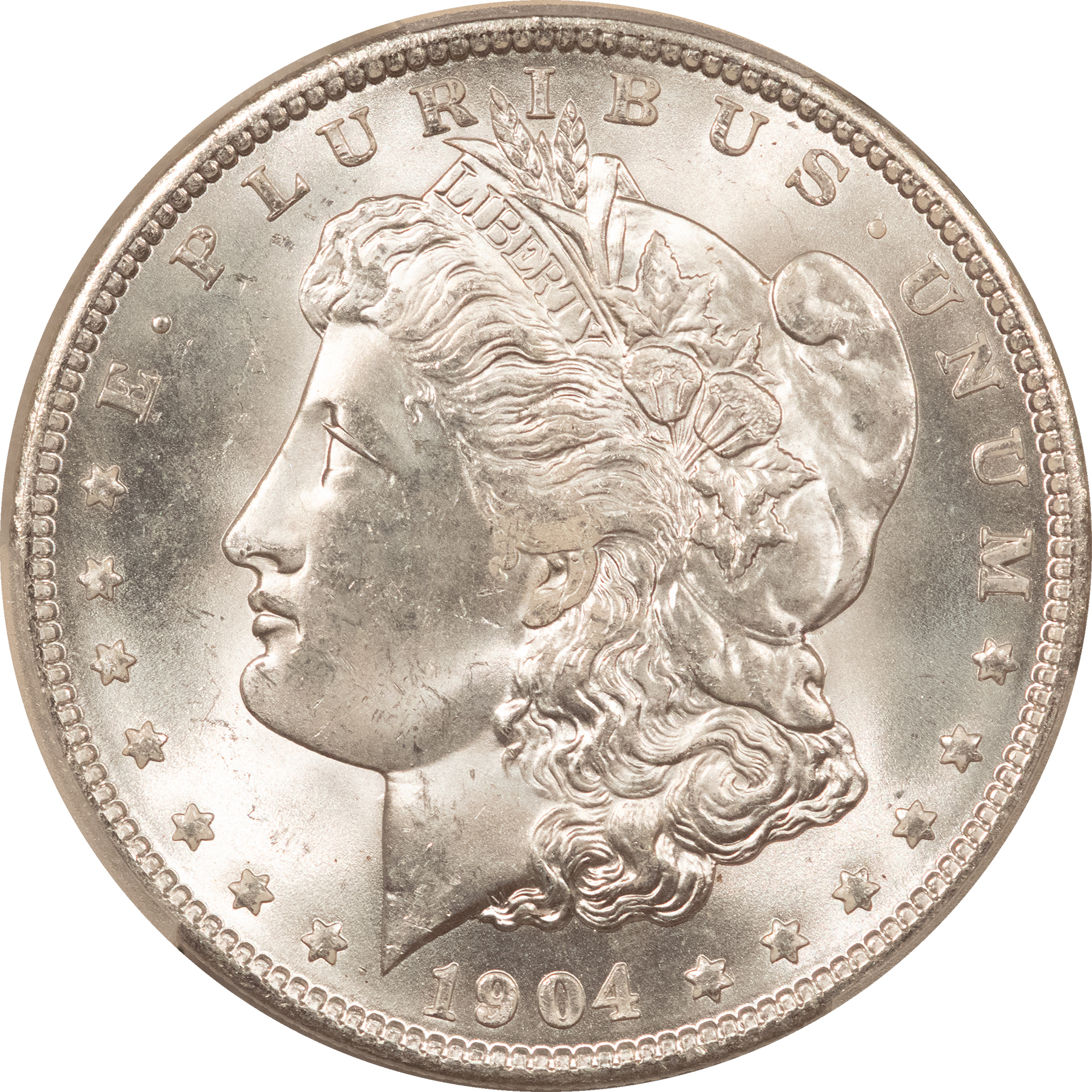 Dollars 1904-O $1 MORGAN DOLLAR – PCGS MS-63 WHITE Dollars 1904-O $1 MORGAN DOLLAR – PCGS MS-63 WHITE