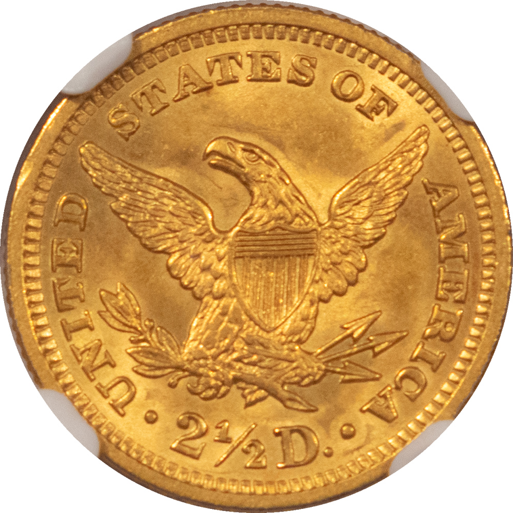 Morgan Dollars 1907 $2.50 LIBERTY GOLD NGC MS-64 LUSTROUS, FINAL YEAR! Morgan Dollars 1907 $2.50 LIBERTY GOLD NGC MS-64 LUSTROUS, FINAL YEAR!