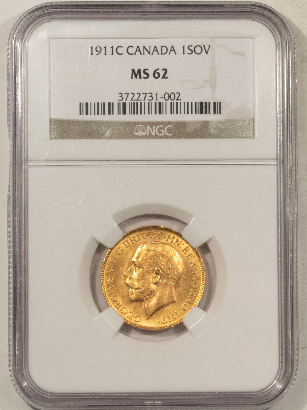 Bullion 1911-C CANADA GOLD SOVEREIGN – NGC MS-62, LUSTROUS & VIRTUALLY CHOICE! Bullion 1911-C CANADA GOLD SOVEREIGN – NGC MS-62, LUSTROUS & VIRTUALLY CHOICE!