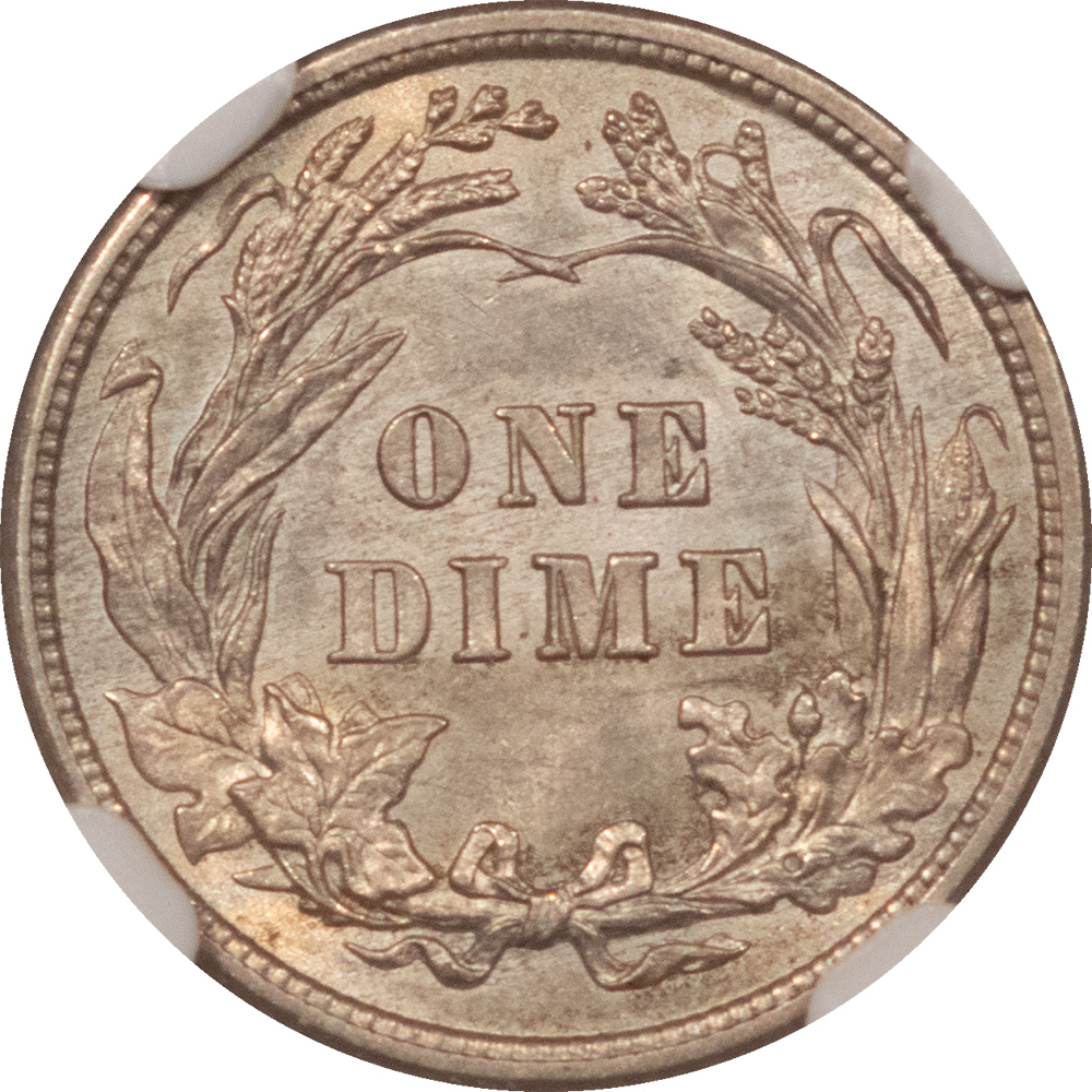 Barber Dimes 1913 BARBER DIME – NGC MS-62, PLEASING! Barber Dimes 1913 BARBER DIME – NGC MS-62, PLEASING!