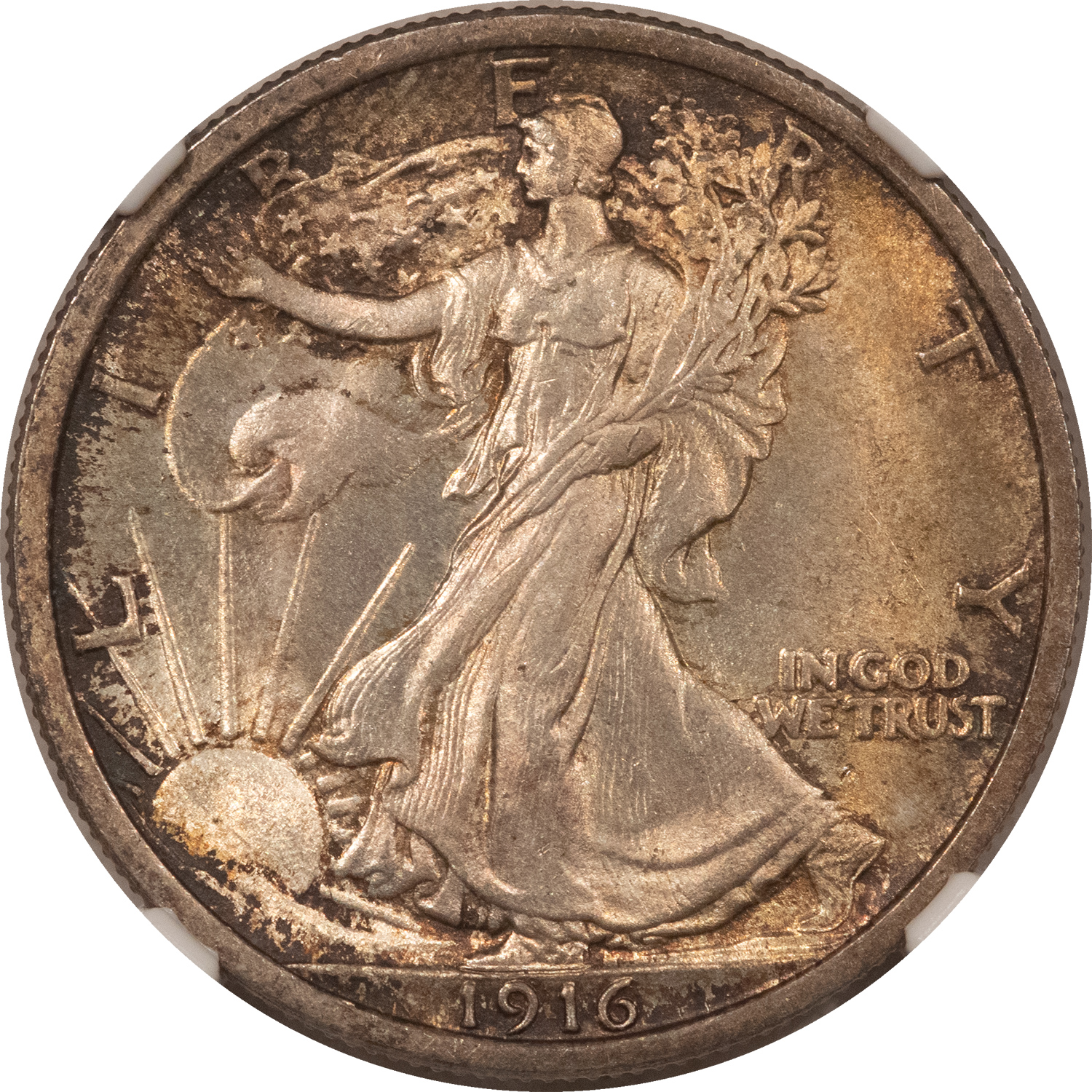 Half Dollars 1916 WALKING LIBERTY HALF DOLLAR – NGC MS-65, ORIGINAL, FRESH GEM! Half Dollars 1916 WALKING LIBERTY HALF DOLLAR – NGC MS-65, ORIGINAL, FRESH GEM!