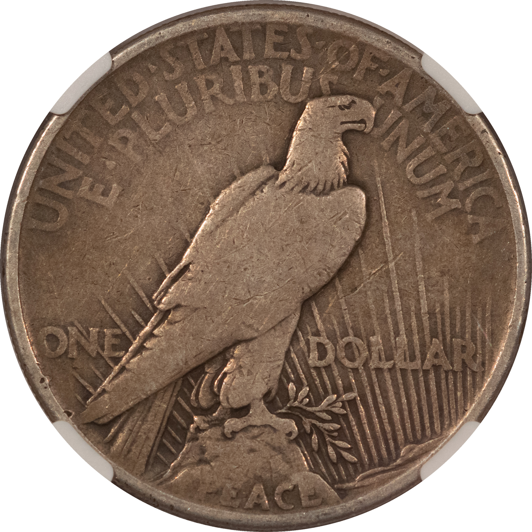 Dollars 1921 $1 HIGH RELIEF PEACE DOLLAR – NGC VG-8 Dollars 1921 $1 HIGH RELIEF PEACE DOLLAR – NGC VG-8