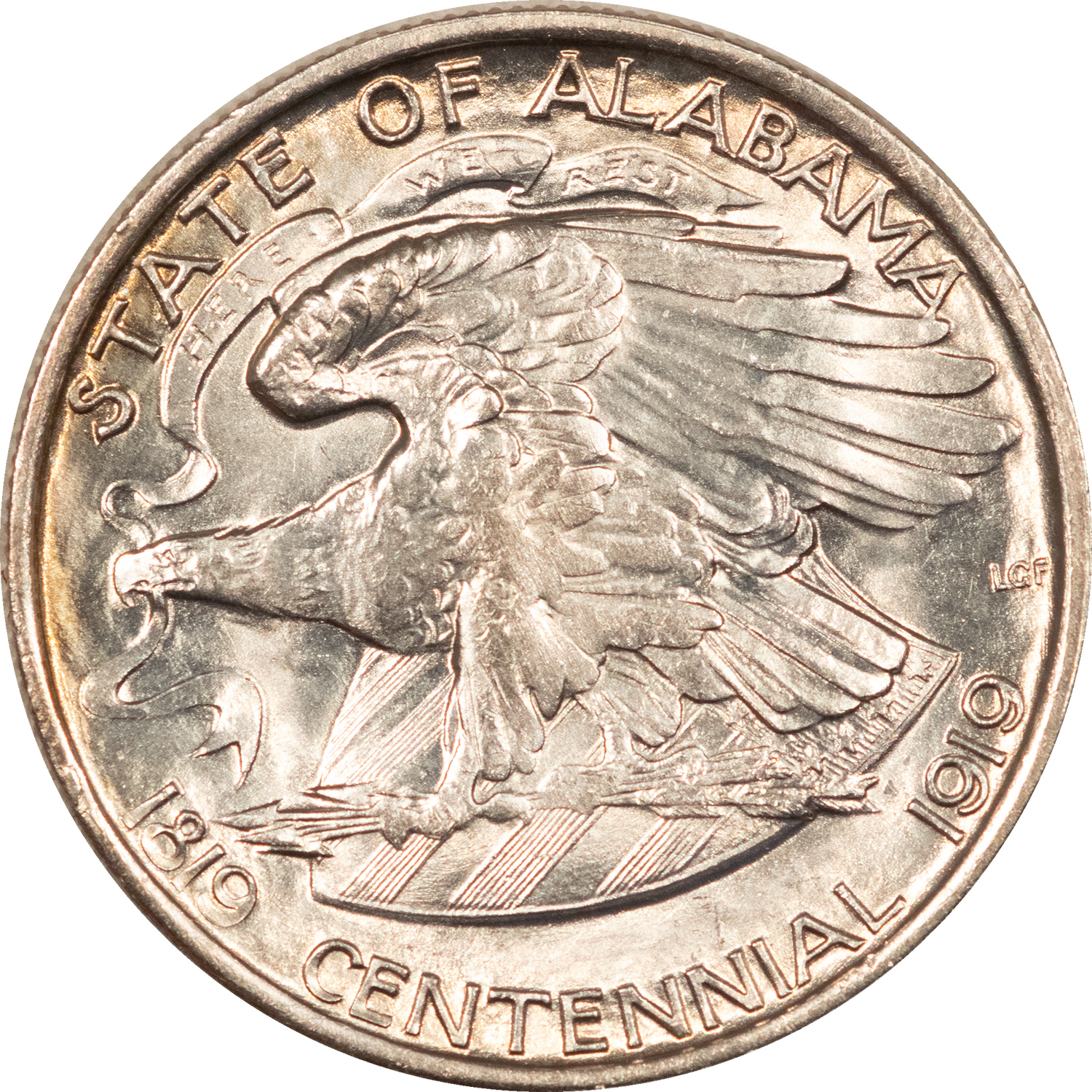 Early Commems 1921 ALABAMA COMMEMORATIVE HALF DOLLAR – FLASHY UNCIRCULATED, BUT CLEANED! Early Commems 1921 ALABAMA COMMEMORATIVE HALF DOLLAR – FLASHY UNCIRCULATED, BUT CLEANED!