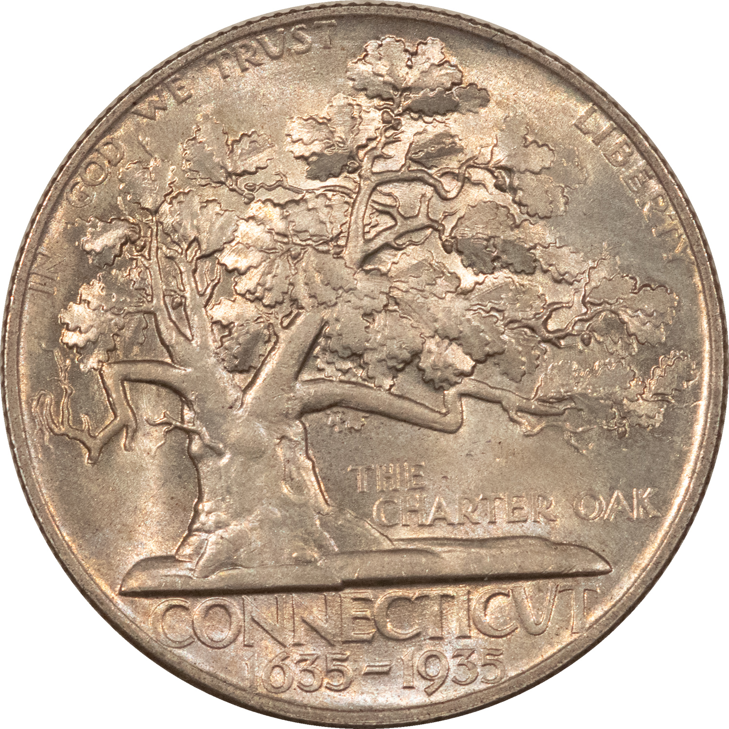 Early Commems 1935 CONNECTICUT COMMEMORATIVE HALF DOLLAR – UNCIRCULATED ORIGINAL, VERY CHOICE! Early Commems 1935 CONNECTICUT COMMEMORATIVE HALF DOLLAR – UNCIRCULATED ORIGINAL, VERY CHOICE!