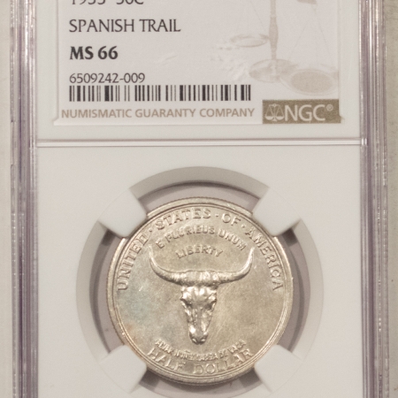 Early Commems 1935 SPANISH TRAIL COMMEMORATIVE HALF DOLLAR NGC MS-66 LOOKS 67! SUPER FRESH PQ!