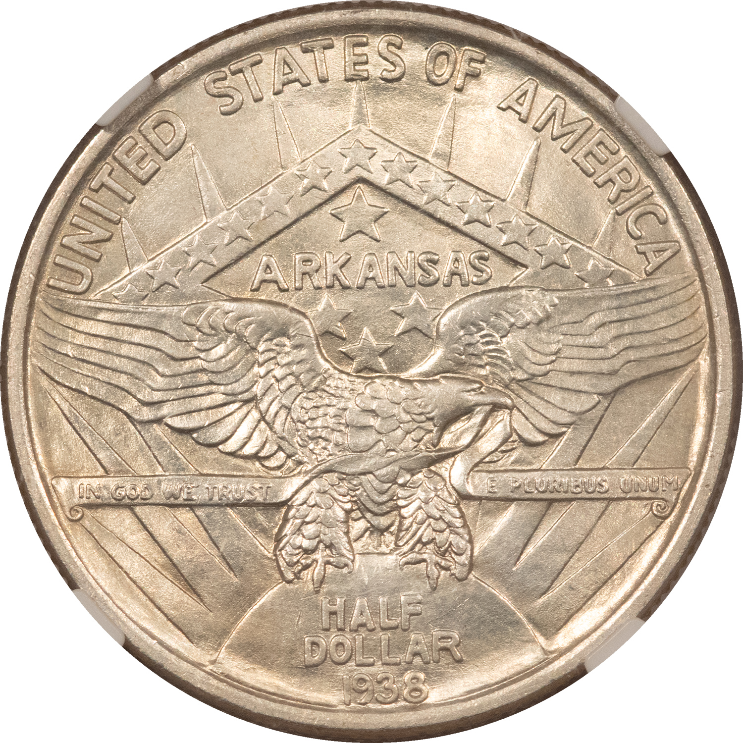 Early Commems 1936 ARKANSAS COMMEMORATIVE HALF DOLLAR – NGC MS-64 Early Commems 1936 ARKANSAS COMMEMORATIVE HALF DOLLAR – NGC MS-64