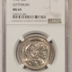 Early Commems 1936 DELAWARE COMMEMORATIVE HALF DOLLAR – NGC MS-65, LOOKS 66+ PREMIUM QUALITY! Early Commems 1936 DELAWARE COMMEMORATIVE HALF DOLLAR – NGC MS-65, LOOKS 66+ PREMIUM QUALITY!