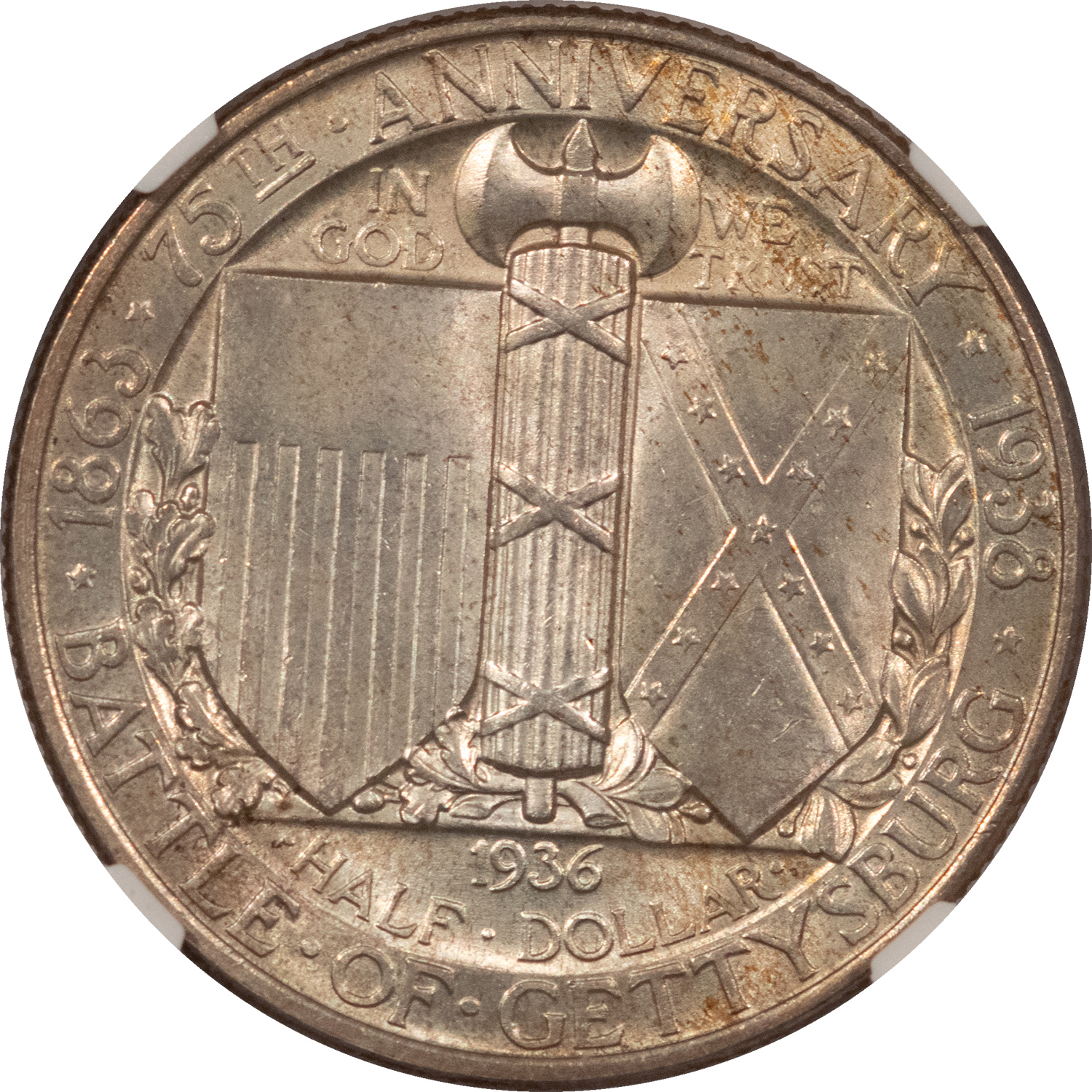 Early Commems 1936 GETTYSBURG COMMEMORATIVE HALF DOLLAR – NGC MS-65, FRESH GEM! Early Commems 1936 GETTYSBURG COMMEMORATIVE HALF DOLLAR – NGC MS-65, FRESH GEM!
