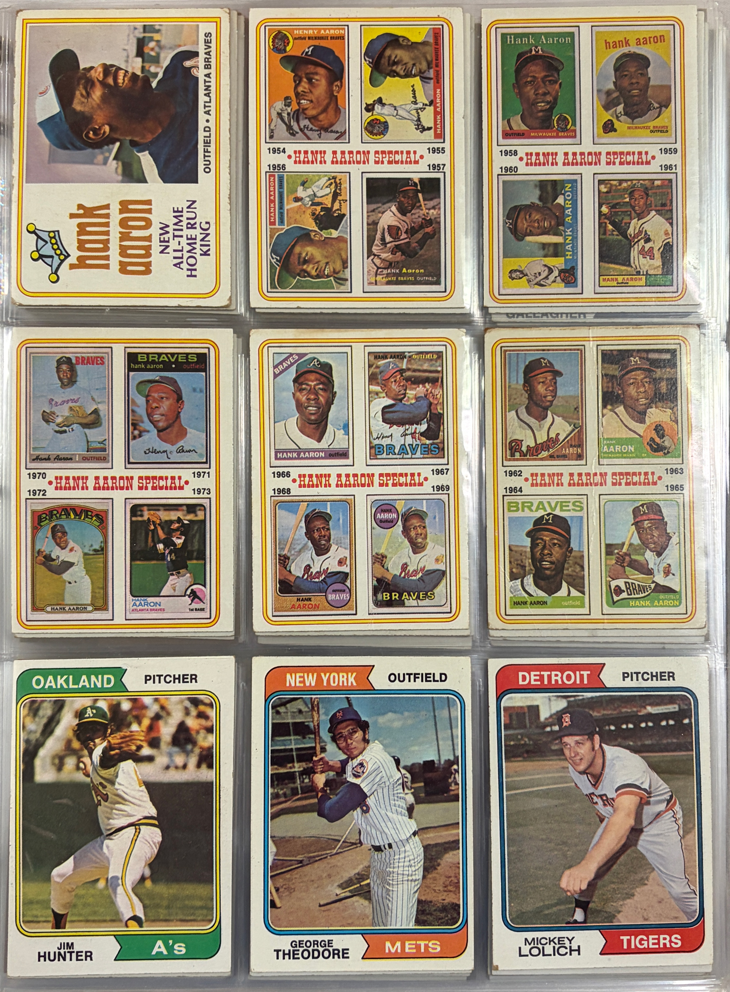 New Store Items 1974 TOPPS 660 CARD BASEBALL COMPLETE SET + 44 PC TRADED SET IN BINDER, 20+ HOFs New Store Items 1974 TOPPS 660 CARD BASEBALL COMPLETE SET + 44 PC TRADED SET IN BINDER, 20+ HOFs
