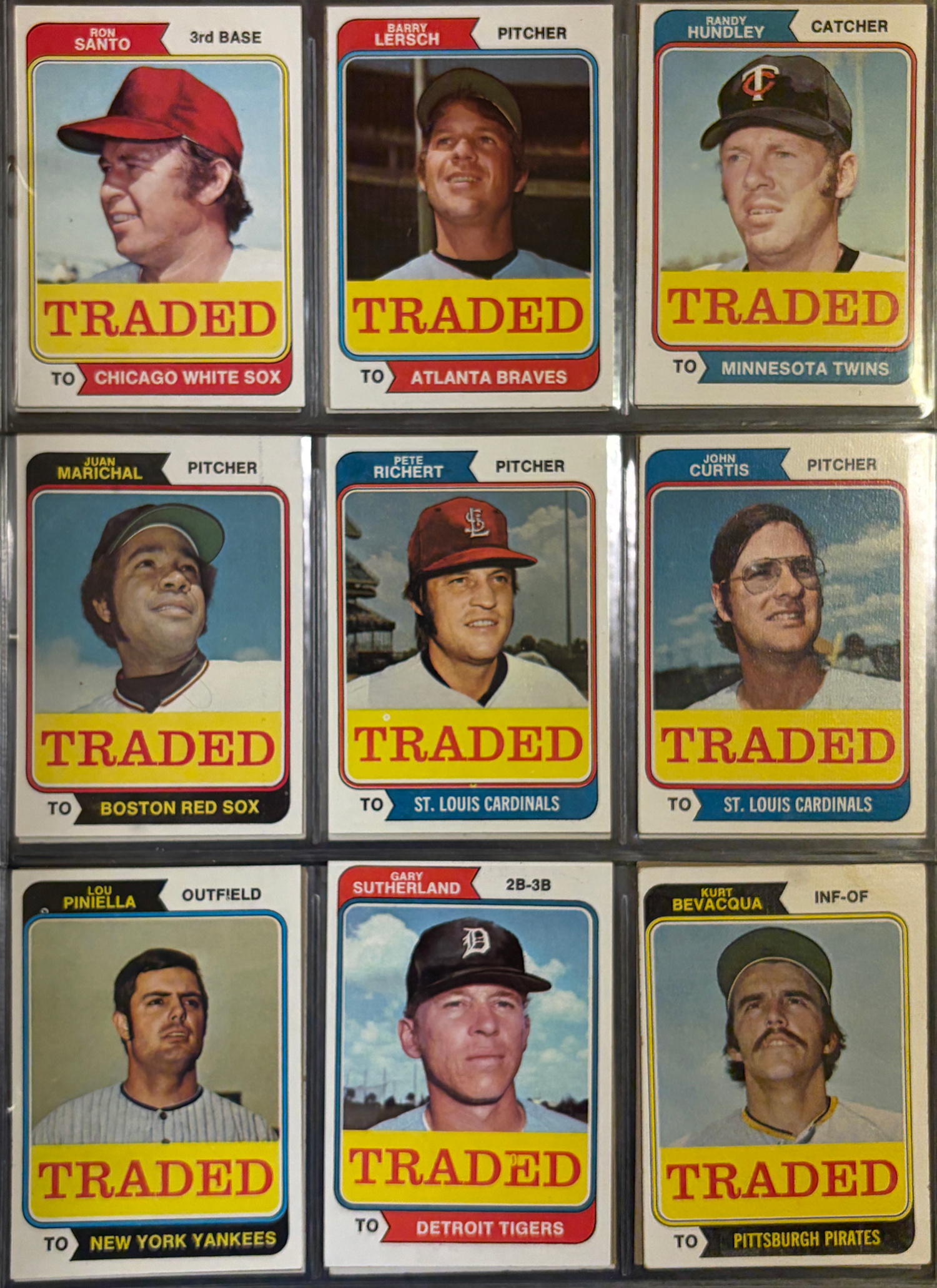 New Store Items 1974 TOPPS 660 CARD BASEBALL COMPLETE SET + 44 PC TRADED SET IN BINDER, 20+ HOFs New Store Items 1974 TOPPS 660 CARD BASEBALL COMPLETE SET + 44 PC TRADED SET IN BINDER, 20+ HOFs