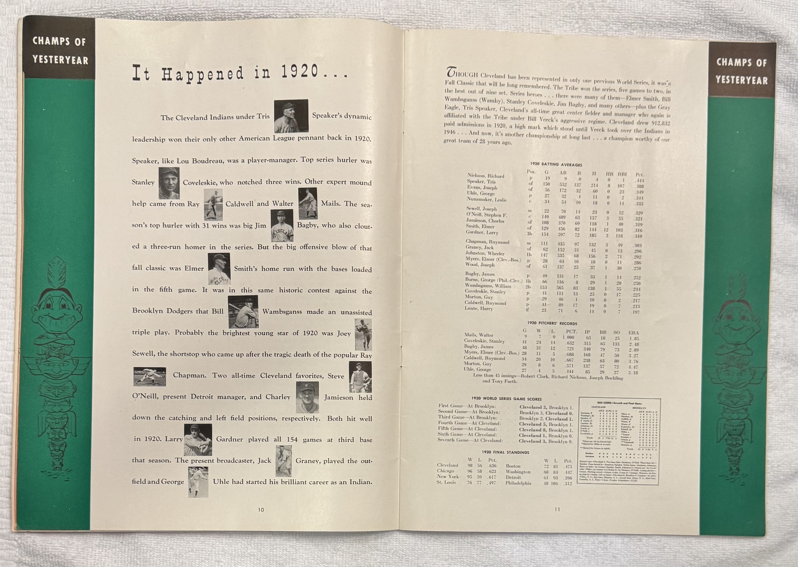 Miscellaneous 1948 CLEVELAND INDIANS-BOSTON BRAVES WORLD SERIES PROGRAM-COMPLETE & EXCELLENT! Miscellaneous 1948 CLEVELAND INDIANS-BOSTON BRAVES WORLD SERIES PROGRAM-COMPLETE & EXCELLENT!