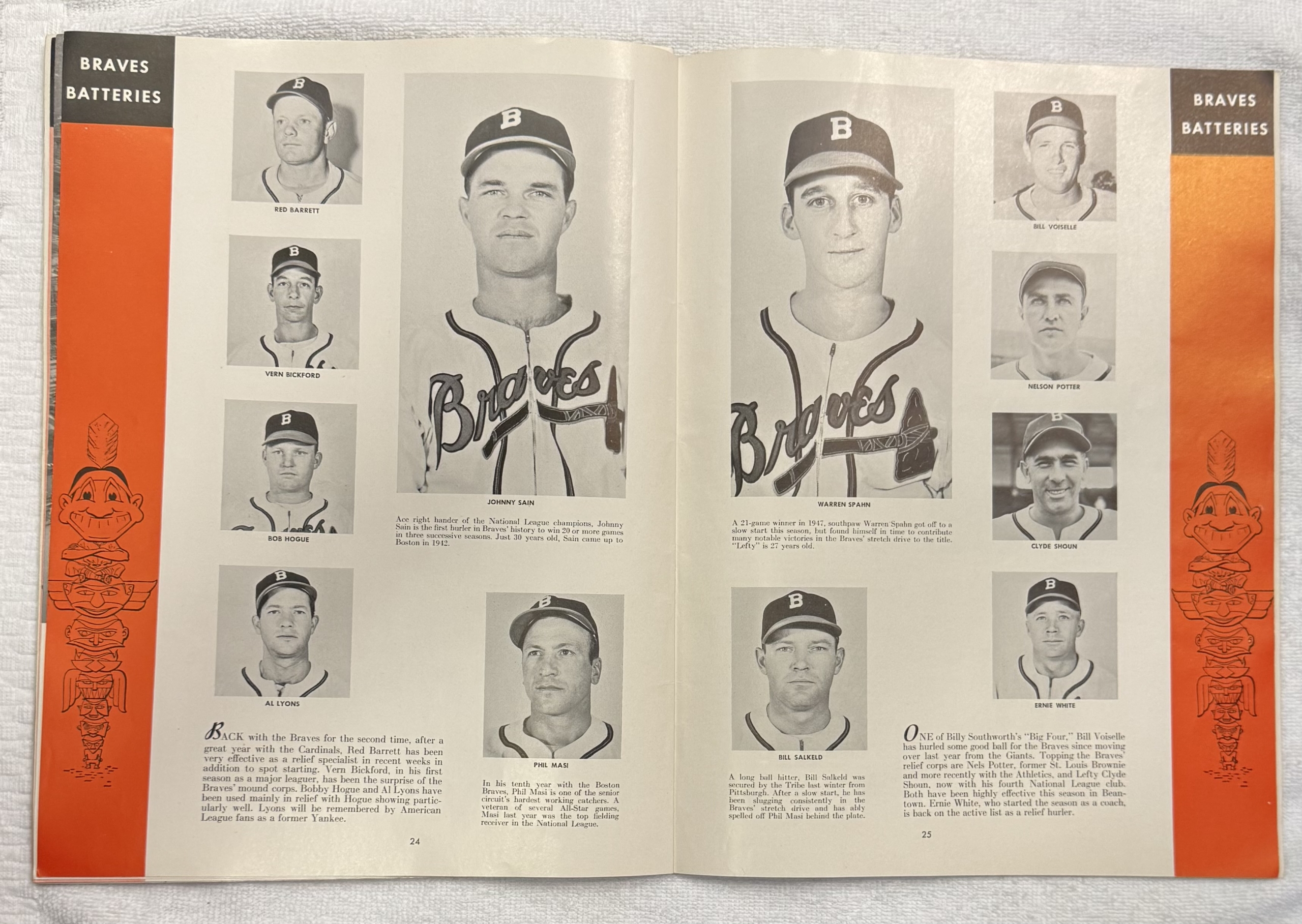 Miscellaneous 1948 CLEVELAND INDIANS-BOSTON BRAVES WORLD SERIES PROGRAM-COMPLETE & EXCELLENT! Miscellaneous 1948 CLEVELAND INDIANS-BOSTON BRAVES WORLD SERIES PROGRAM-COMPLETE & EXCELLENT!