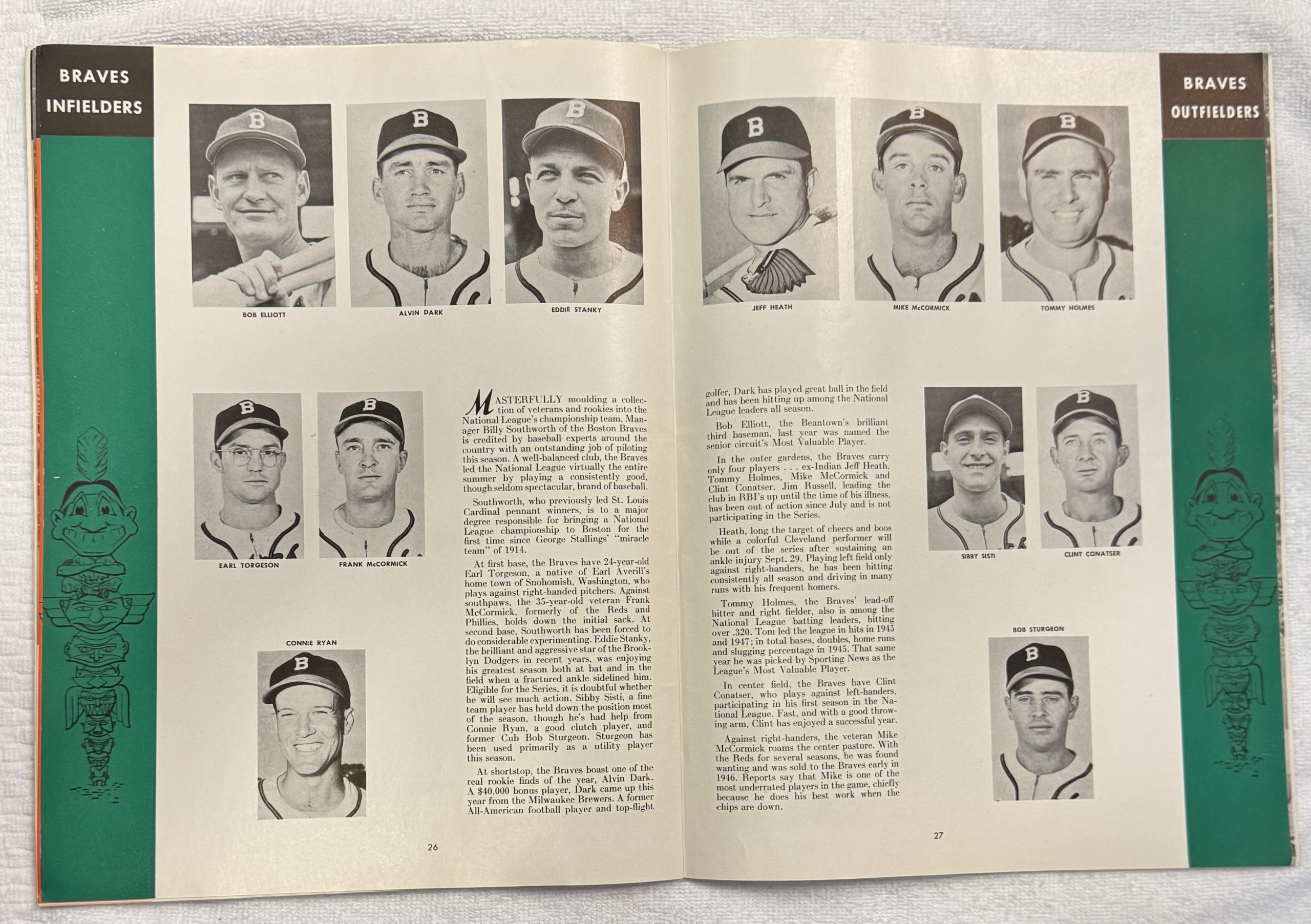 Miscellaneous 1948 CLEVELAND INDIANS-BOSTON BRAVES WORLD SERIES PROGRAM-COMPLETE & EXCELLENT! Miscellaneous 1948 CLEVELAND INDIANS-BOSTON BRAVES WORLD SERIES PROGRAM-COMPLETE & EXCELLENT!