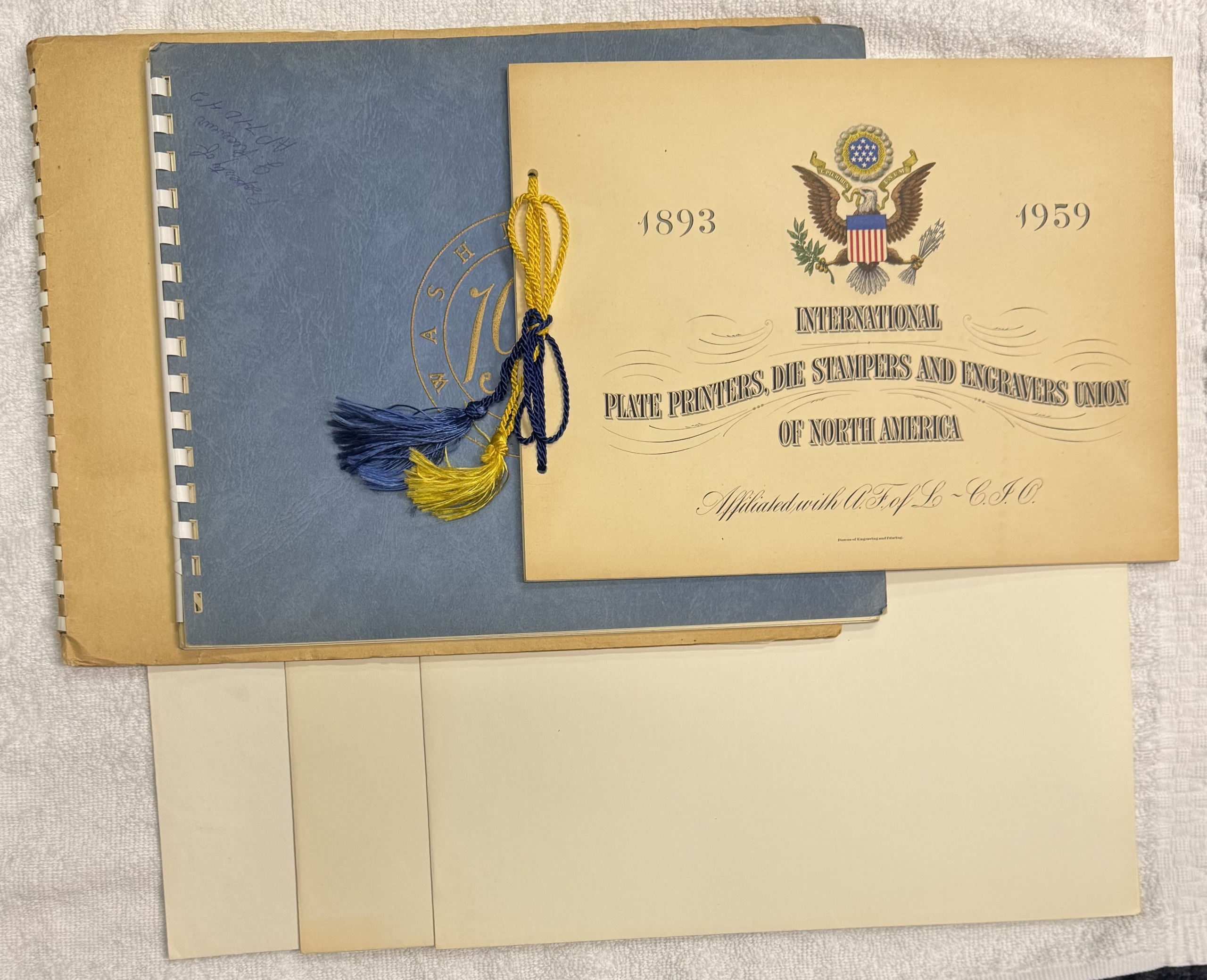 Miscellaneous LOT OF 1940-50s BUREAU ENGRAVING PRINTING BANQUET PROGRAMS+BEP SOUVENIR CARDS! Miscellaneous LOT OF 1940-50s BUREAU ENGRAVING PRINTING BANQUET PROGRAMS+BEP SOUVENIR CARDS!