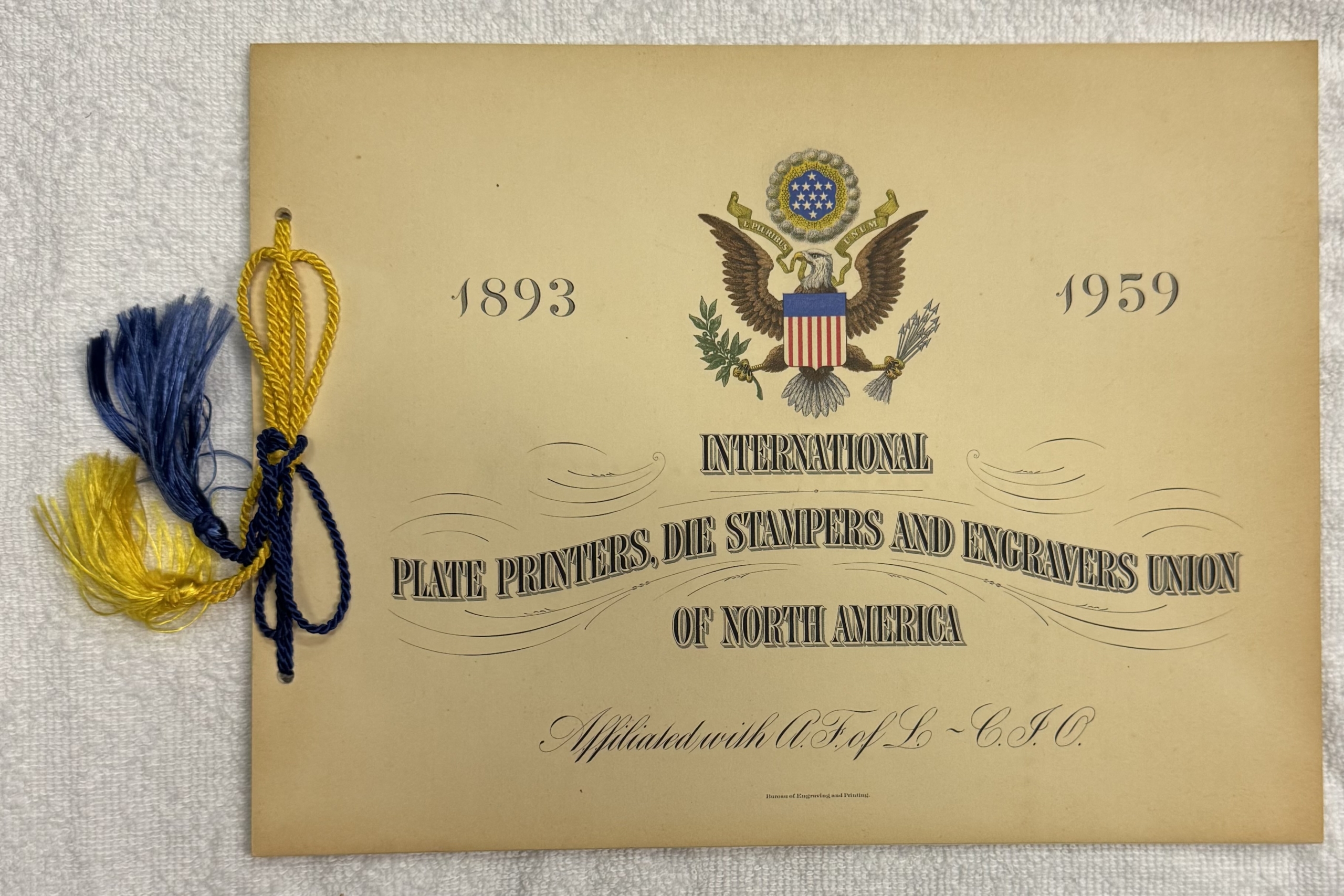 Miscellaneous LOT OF 1940-50s BUREAU ENGRAVING PRINTING BANQUET PROGRAMS+BEP SOUVENIR CARDS! Miscellaneous LOT OF 1940-50s BUREAU ENGRAVING PRINTING BANQUET PROGRAMS+BEP SOUVENIR CARDS!