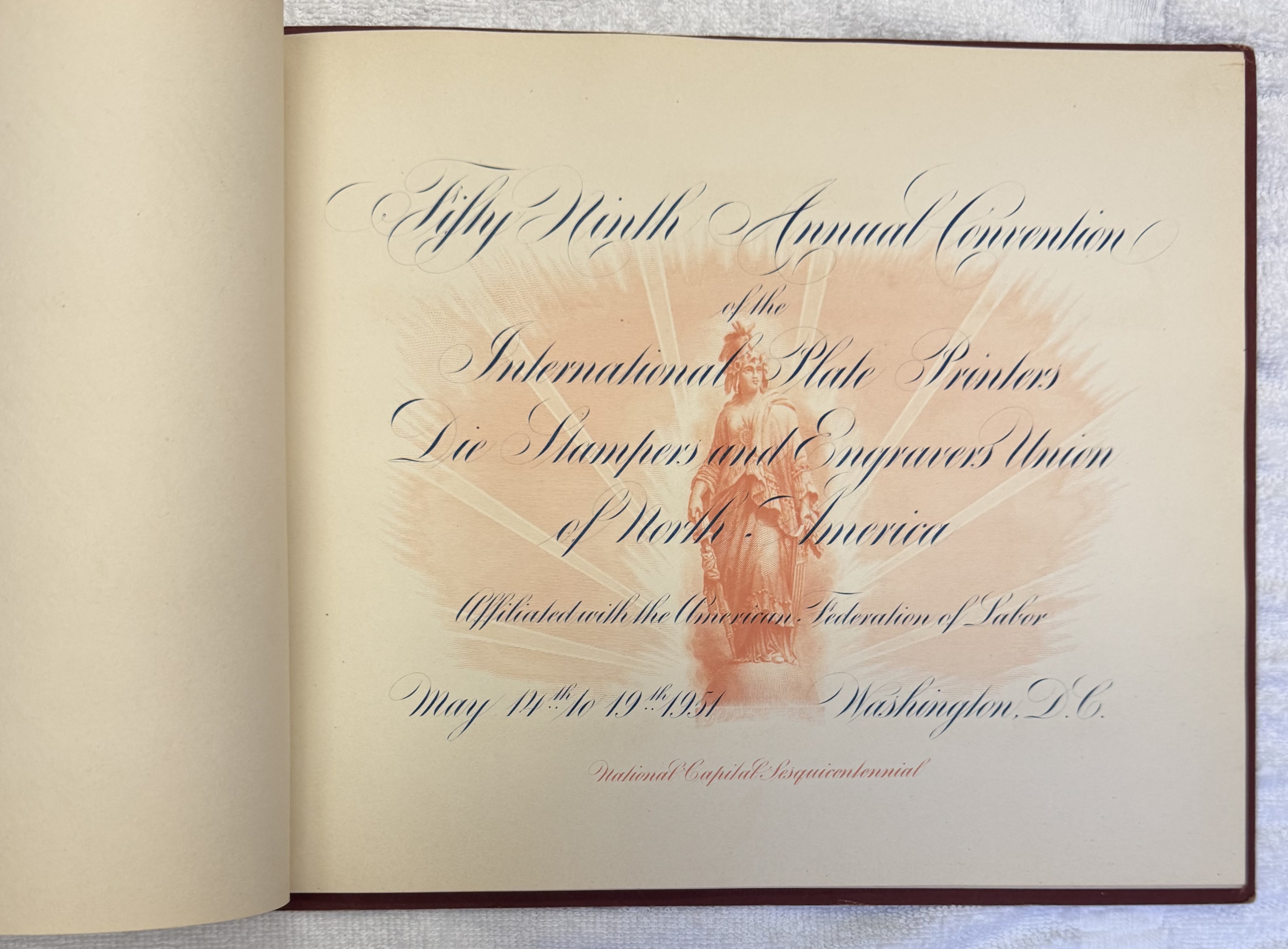 Miscellaneous 1951 PLATE PRINTERS, DIE STAMPERS & ENGRAVERS ANNUAL CONVENTION PROGRAM-GORGEOUS Miscellaneous 1951 PLATE PRINTERS, DIE STAMPERS & ENGRAVERS ANNUAL CONVENTION PROGRAM-GORGEOUS