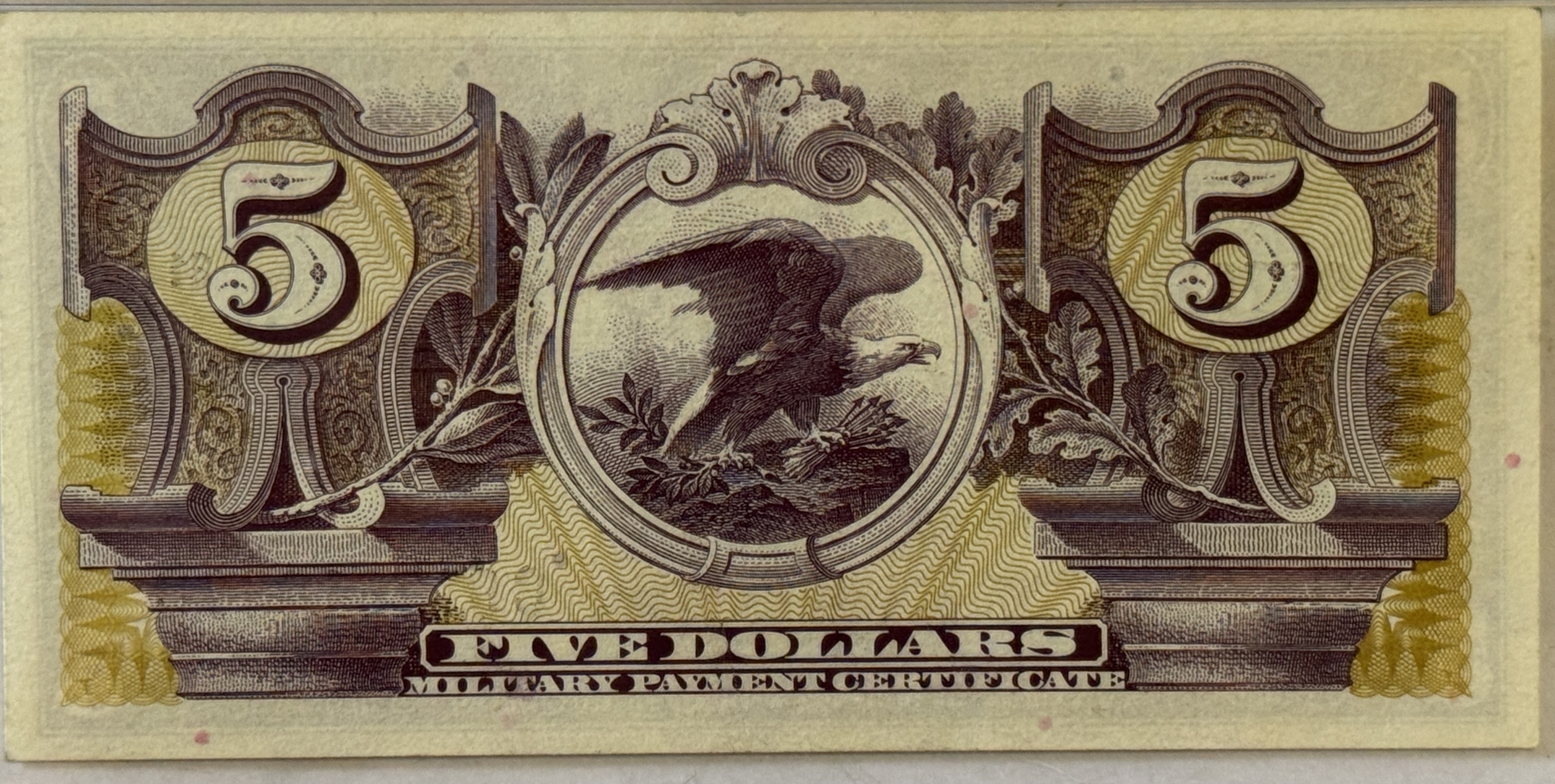 Military Payment Certificates SERIES 681 $5 MPC MILITARY PAYMENT CERTIFICATE, NAVY, S916-1 – PMG CH AU-58 EPQ! Military Payment Certificates SERIES 681 $5 MPC MILITARY PAYMENT CERTIFICATE, NAVY, S916-1 – PMG CH AU-58 EPQ!