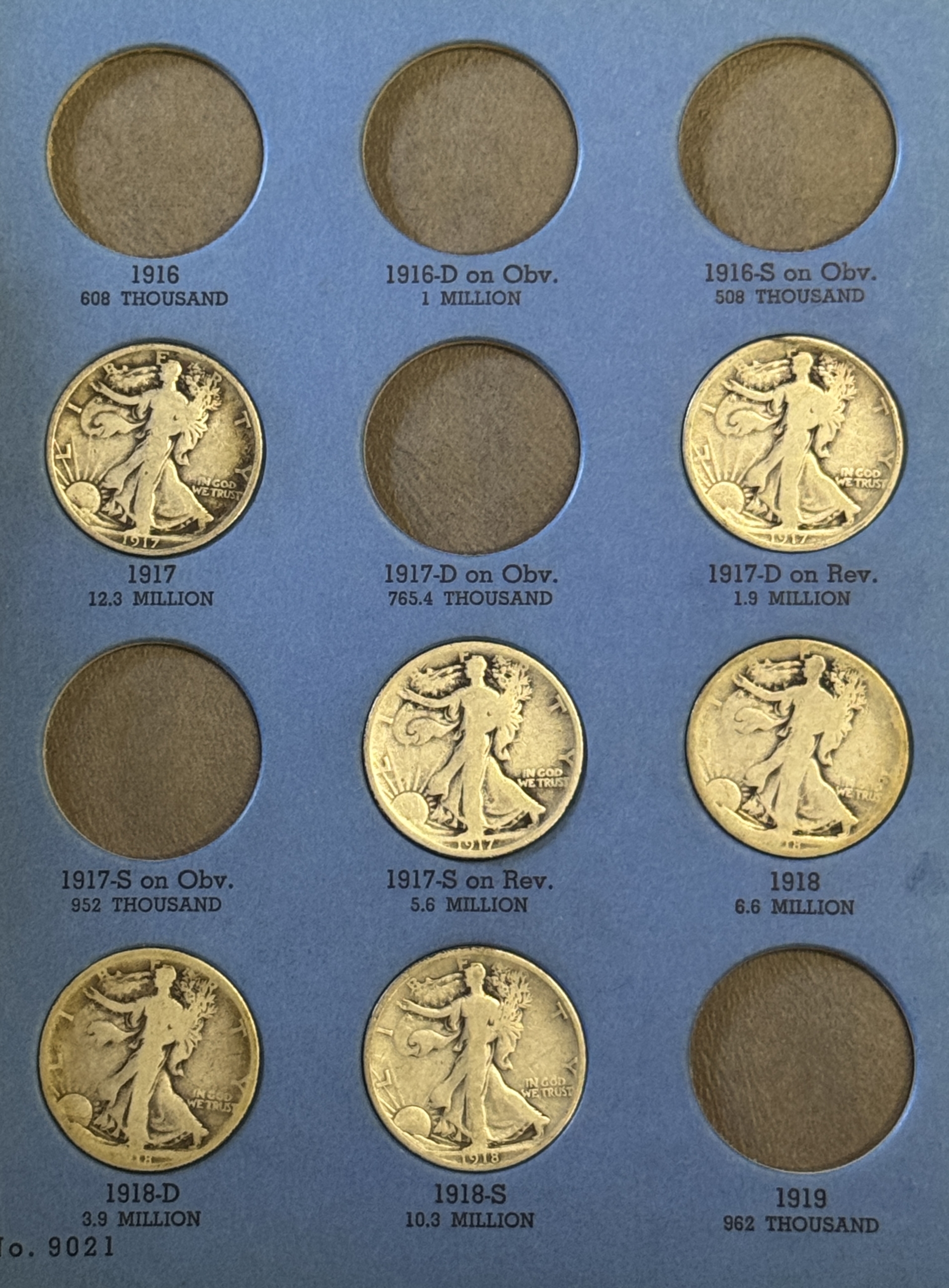 Half Dollars 1917-1947 51 COIN PARTIAL WALKING LIBERTY HALF DOLLAR SET – NICE CIRCS IN ALBUMS Half Dollars 1917-1947 51 COIN PARTIAL WALKING LIBERTY HALF DOLLAR SET – NICE CIRCS IN ALBUMS